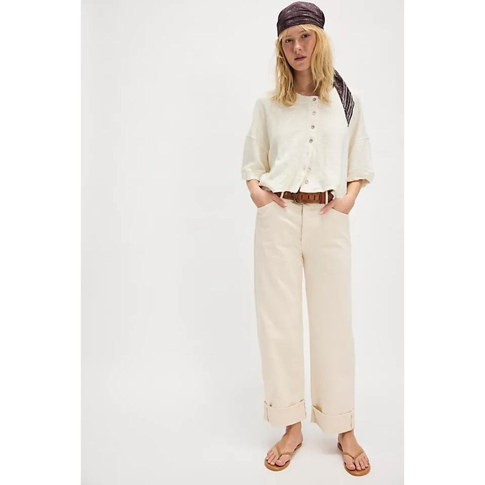 NEW NWT MOTHER Spitfire Ankle Cuff Jean in Act Natural Size 27